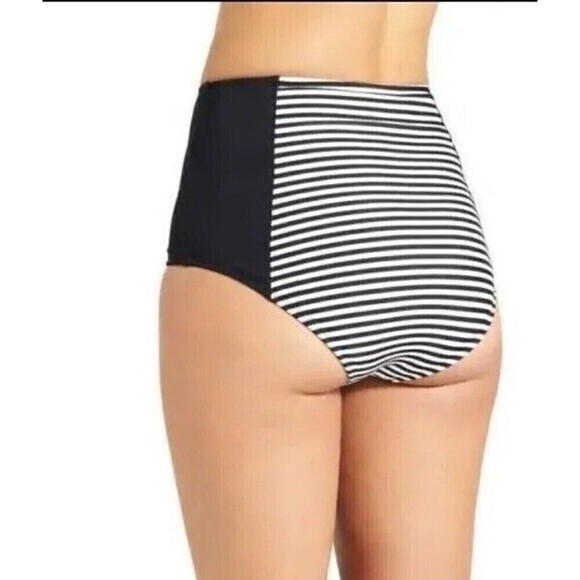 Athleta Montauk Stripe High Waisted Bottom Black Size Small Athletic - Picture 3 of 8